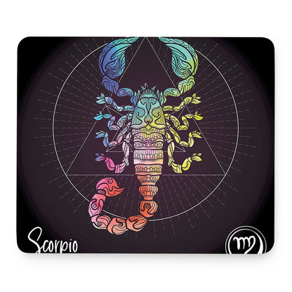 Colorful Scorpio Sign Print Mouse Pad