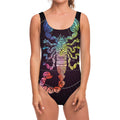 Colorful Scorpio Sign Print One Piece Swimsuit