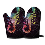 Colorful Scorpio Sign Print Oven Mitts