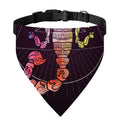 Colorful Scorpio Sign Print Over The Collar Dog Bandana