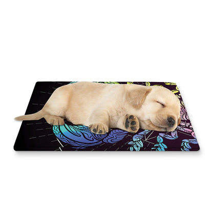Colorful Scorpio Sign Print Pet Cooling Mat Cover