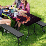Colorful Scorpio Sign Print Picnic Table Cover