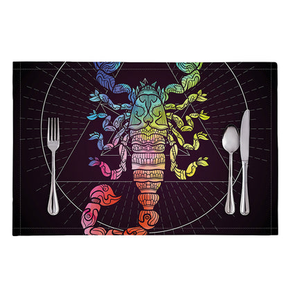 Colorful Scorpio Sign Print Placemat