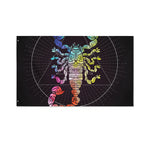 Colorful Scorpio Sign Print Polyester Flag