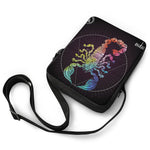 Colorful Scorpio Sign Print Rectangular Crossbody Bag