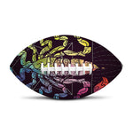 Colorful Scorpio Sign Print Rugby Ball