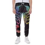 Colorful Scorpio Sign Print Scuba Joggers