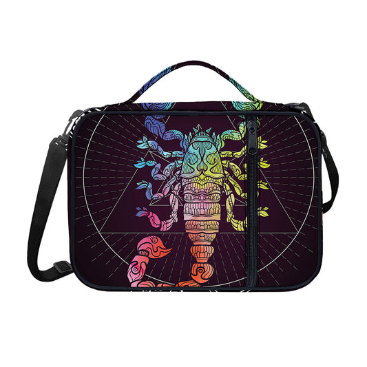 Colorful Scorpio Sign Print Shoulder Strap Bible Bag