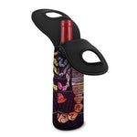 Colorful Scorpio Sign Print Single Neoprene Wine Tote