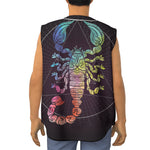 Colorful Scorpio Sign Print Sleeveless Baseball Jersey