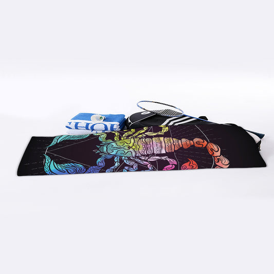 Colorful Scorpio Sign Print Sports Towel