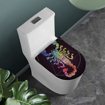 Colorful Scorpio Sign Print Toilet Lid Cover