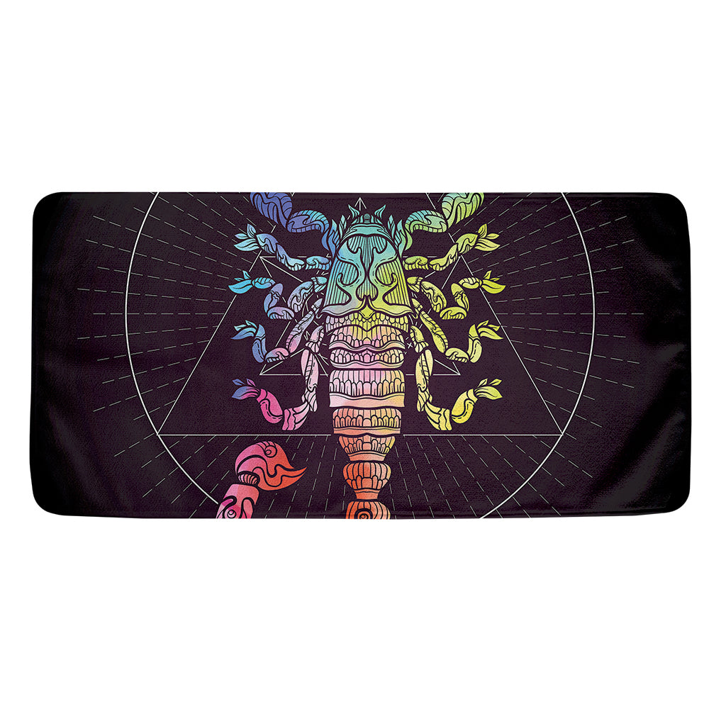 Colorful Scorpio Sign Print Towel