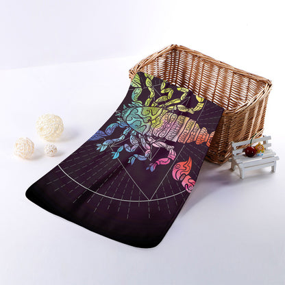 Colorful Scorpio Sign Print Towel