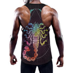 Colorful Scorpio Sign Print Training Tank Top
