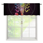 Colorful Scorpio Sign Print Window Valance