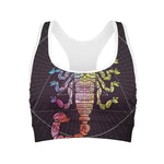 Colorful Scorpio Sign Print Women's Sports Bra
