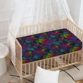 Colorful Sea Turtle Pattern Print Baby Crib Sheet