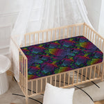 Colorful Sea Turtle Pattern Print Baby Crib Sheet