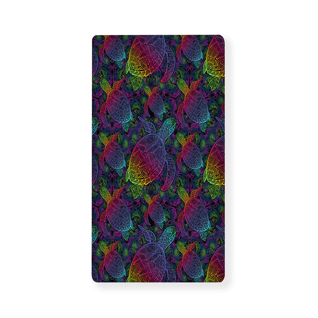Colorful Sea Turtle Pattern Print Baby Crib Sheet