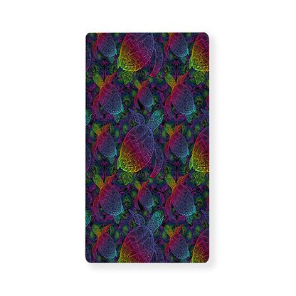 Colorful Sea Turtle Pattern Print Baby Crib Sheet