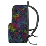 Colorful Sea Turtle Pattern Print Backpack