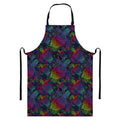 Colorful Sea Turtle Pattern Print Bib Apron With Pocket