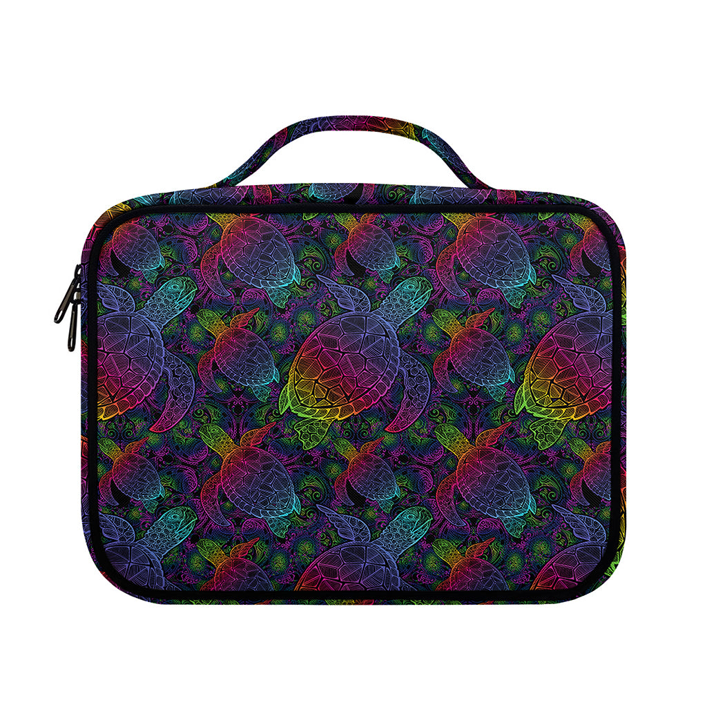 Colorful Sea Turtle Pattern Print Briefcase Bible Bag