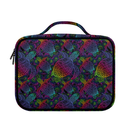 Colorful Sea Turtle Pattern Print Briefcase Bible Bag