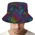 Colorful Sea Turtle Pattern Print Bucket Hat