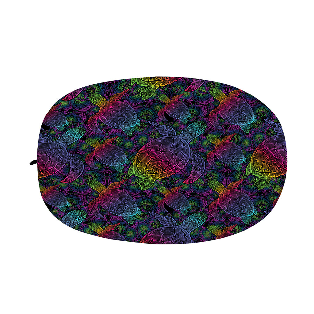 Colorful Sea Turtle Pattern Print Car Side Mirror Covers