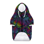Colorful Sea Turtle Pattern Print Dog Zip Up Hoodie