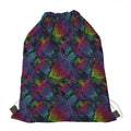 Colorful Sea Turtle Pattern Print Drawstring Bag
