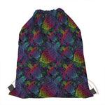 Colorful Sea Turtle Pattern Print Drawstring Bag