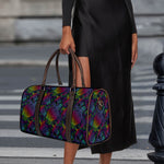 Colorful Sea Turtle Pattern Print Duffle Bag