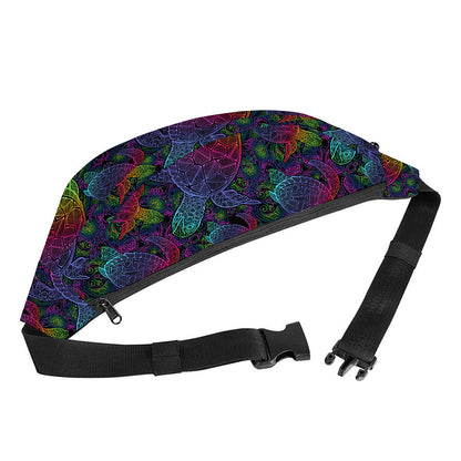 Colorful Sea Turtle Pattern Print Fanny Pack
