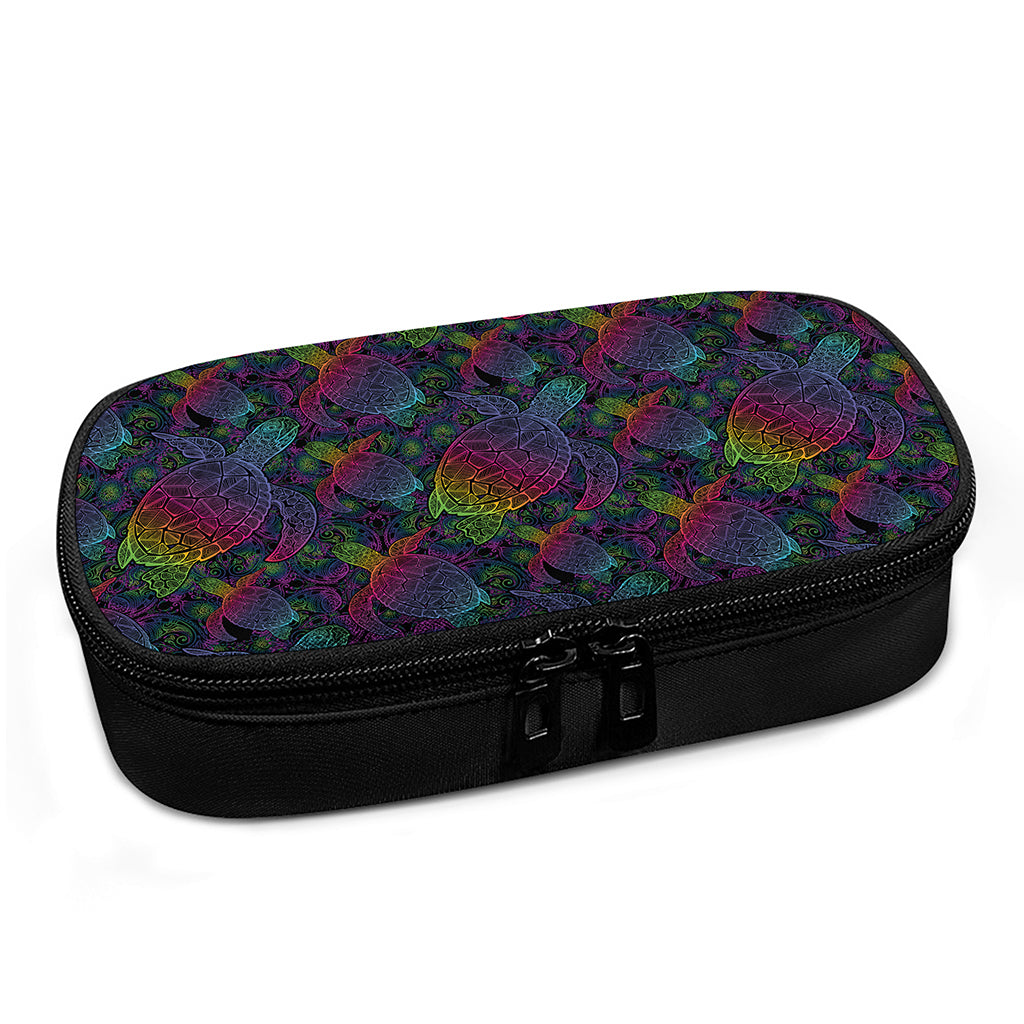 Colorful Sea Turtle Pattern Print Insulin Cooler Travel Case