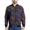 Colorful Sea Turtle Pattern Print Men's Bomber Jacket