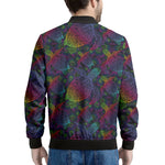 Colorful Sea Turtle Pattern Print Men's Bomber Jacket