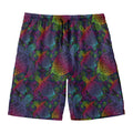 Colorful Sea Turtle Pattern Print Men's Swim Trunks