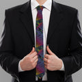 Colorful Sea Turtle Pattern Print Necktie