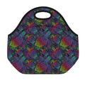 Colorful Sea Turtle Pattern Print Neoprene Lunch Bag