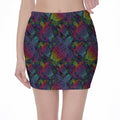 Colorful Sea Turtle Pattern Print Pencil Mini Skirt