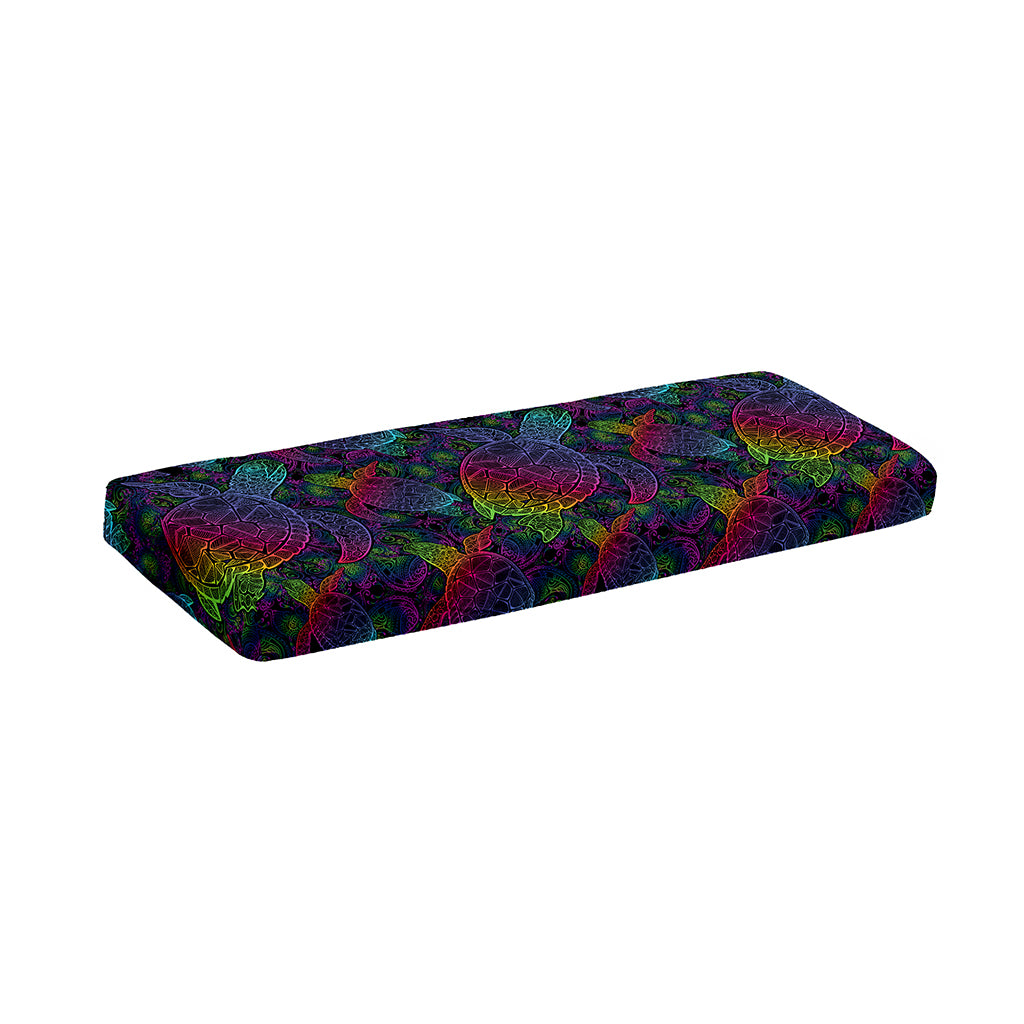 Colorful Sea Turtle Pattern Print Piano Keyboard Cover