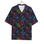 Colorful Sea Turtle Pattern Print Rayon Hawaiian Shirt