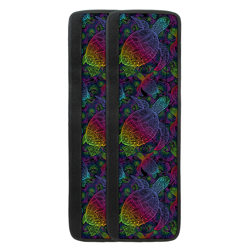 Colorful Sea Turtle Pattern Print Refrigerator Handle Covers