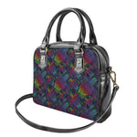 Colorful Sea Turtle Pattern Print Shoulder Handbag