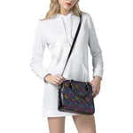 Colorful Sea Turtle Pattern Print Shoulder Handbag