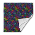 Colorful Sea Turtle Pattern Print Silk Bandana