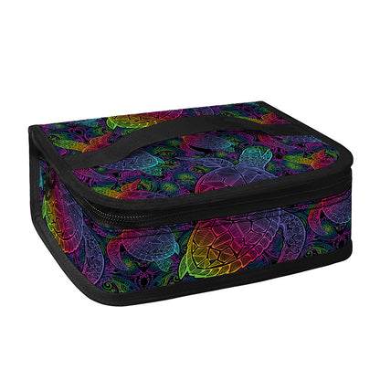 Colorful Sea Turtle Pattern Print Small Lunch Bag